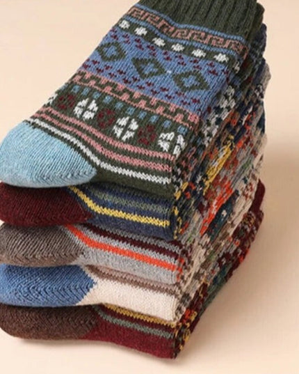 Unisex Thermal Wool Winter Socks 38-45 Set B Fashion