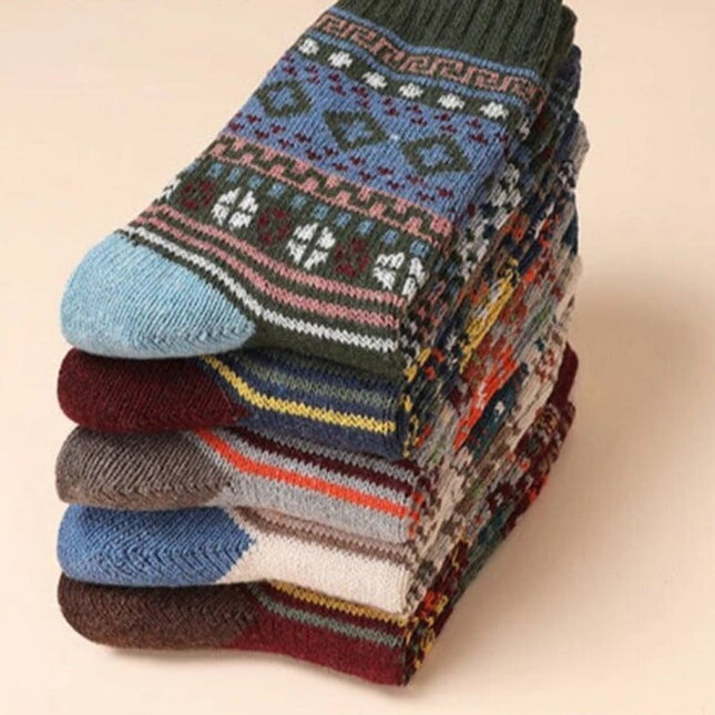 Unisex Thermal Wool Winter Socks 38-45 Set B Fashion