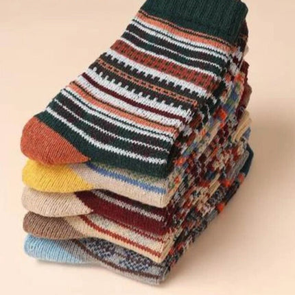 Unisex Thermal Wool Winter Socks 38-45 Set E Fashion