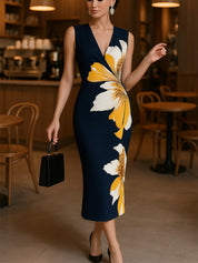 Jenny V-Neck Sleeveless Dress dress