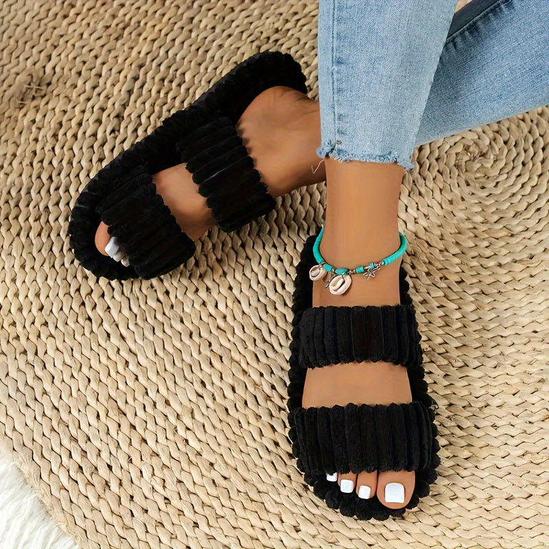 Plush Soft Slippers – Cozy Non‑Slip Home Footwear Slippers