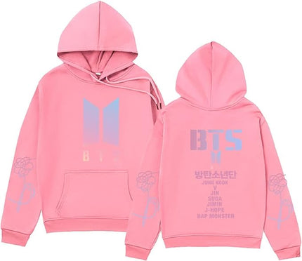 BTS Unisex Hoodie Pink Hoodie