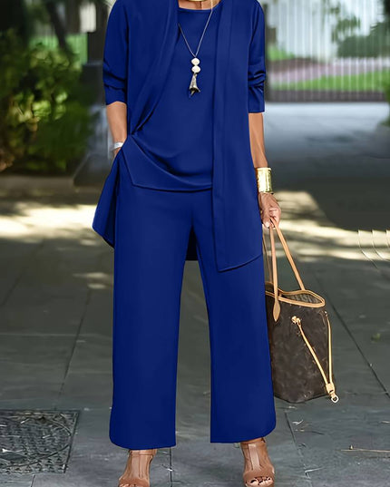 Aurora™ 3-Piece Women's Pantsuit Blue Fire