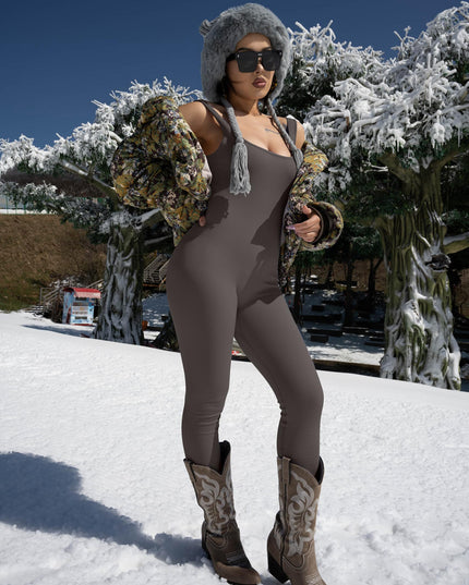 Women's Suspender Tank Top Tights
