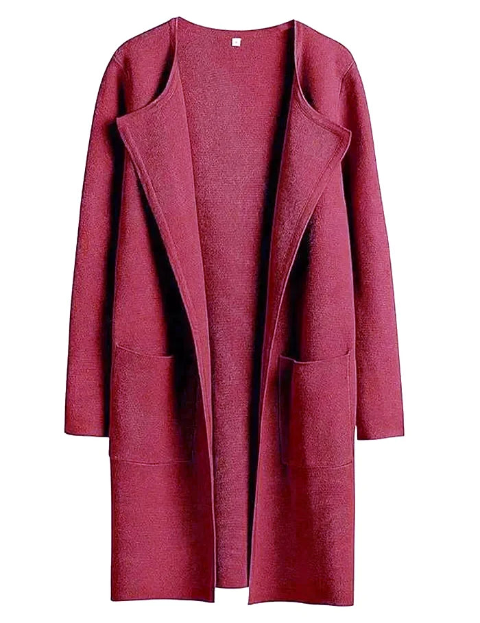 Kyra | Classy Coatigan Redish Pink