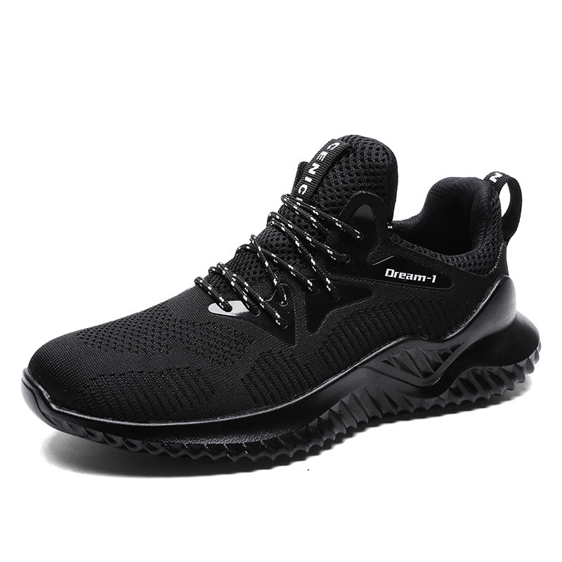 Breathable Mesh Running Shoes – Lightweight Comfort black Men Shoes