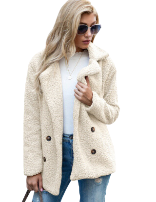 Morgan - Fleece Jacket White Coat