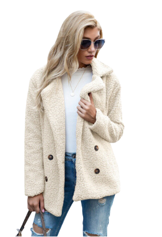 Morgan - Fleece Jacket White Coat
