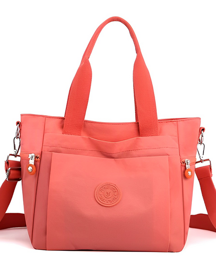 Elegant Women's Quilted Shoulder Bag Rose red Handbags
