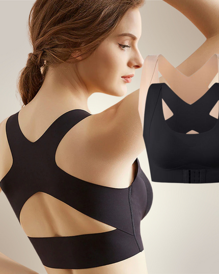 Anne™ Posture Corrector Bra Black + Beige Bra