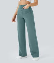 Jade | Elastic pants with high Waist Trousers