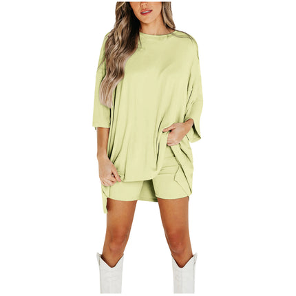 Stylish Summer Shorts Suit for Women - Comfortable Fashion Light Green Dresses