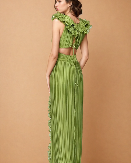 Katherine™ | Flirty & Flowing V-neck Hollow Slit Dress Dresses