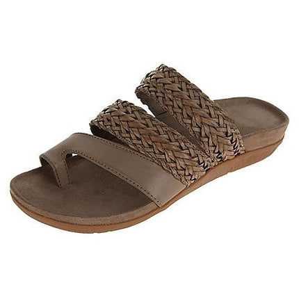 Women's Orthopedic Braided Summer Sandals Gray Orthopedic Sandals