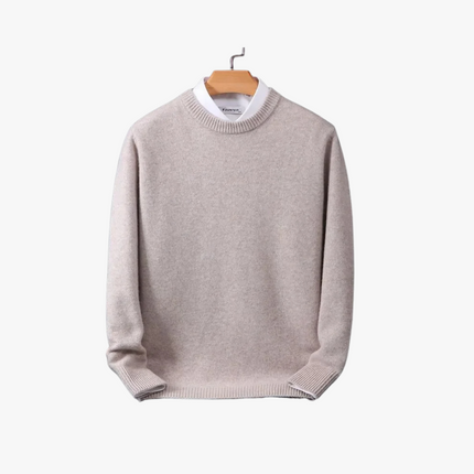 Premium Cashmere Loose-Fit Sweater Camel color Sweater