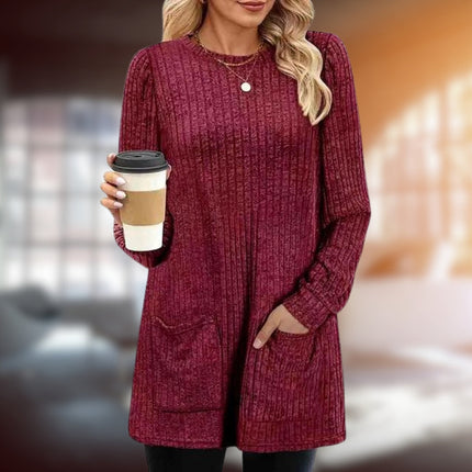 Colina | Elegant Pullover Burgundy