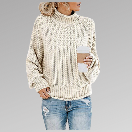 Lea - Lovely Knitted Sweater White Pullover/Sweater