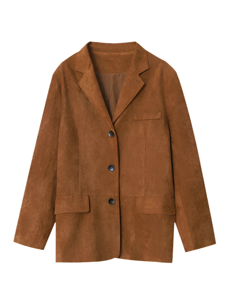Women Vintage Suede Jackets Jacket