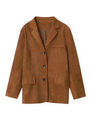 Women Vintage Suede Jackets Jacket
