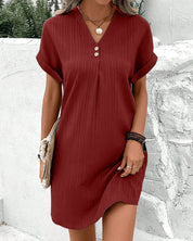Kimmi | Elegant casual dress for any occasion Red Dresses