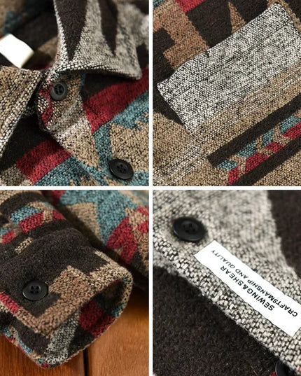 Mens Fashion Vintage Shirts Shirts