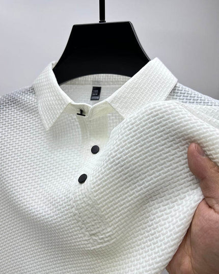 Prestige™ - Luxury polo shirt for men White Polos Shirts