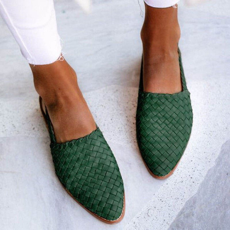 Tany | Woven Sandals Green Sandals