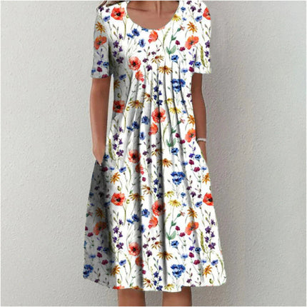 Harper | Elegant Dress Red Floral Dresses