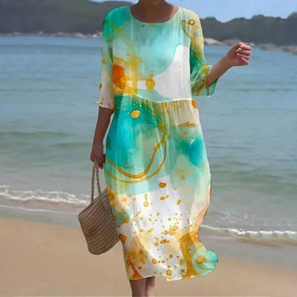 Selene | Floral Dress Green Dresses
