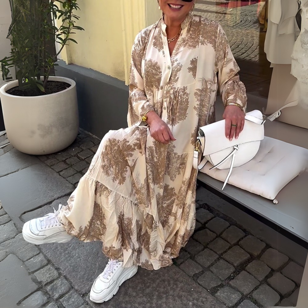 Nerina | Stylish Floral Maxi Dress Dresses