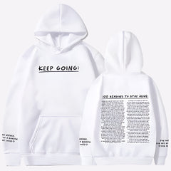 100 Reasons To Stay Alive Hoodie White