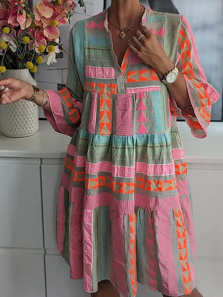 Josy | Flare Sleeve A-Line Dress Dresses