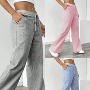 Women’s Striped Wide‑Leg Trousers Trousers