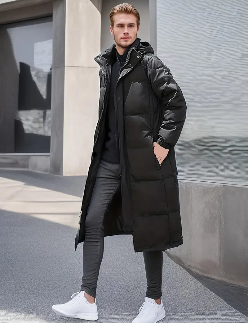 Men's Long Quilted Winter Jacket Jackets