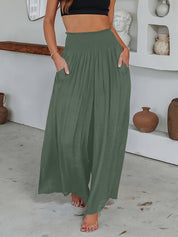 Nela - Casual trousers Army Green