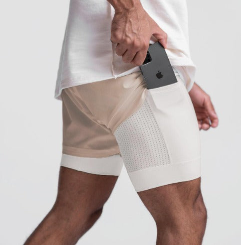 AgilityPro Fitness Shorts Kaki light