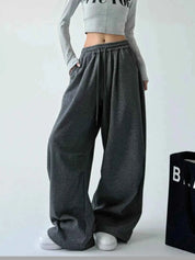 Oversized Wide Leg Drawstring Pants