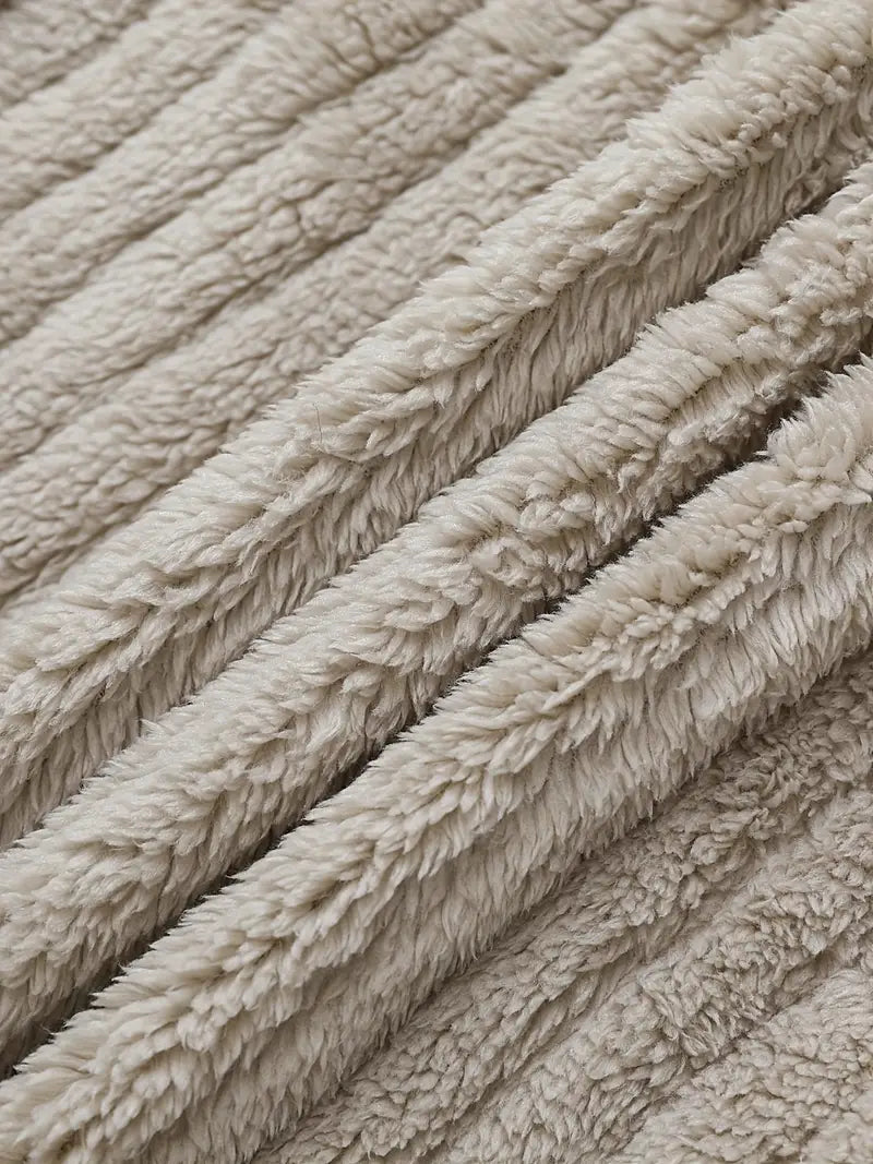 HINA™ - SOLID SINGLE BREASTED FUZZY COAT