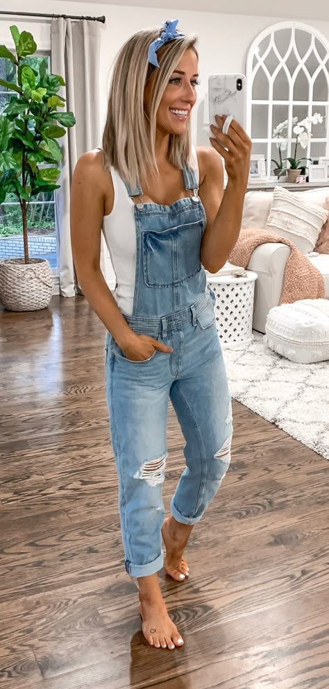 Bianca | Sleeveless Casual Denim Jumpsuit