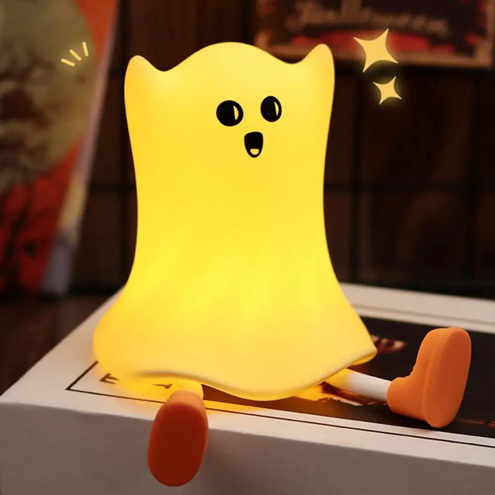 Sweet Ghost Silicone Touch Lamp Halloween Decorations