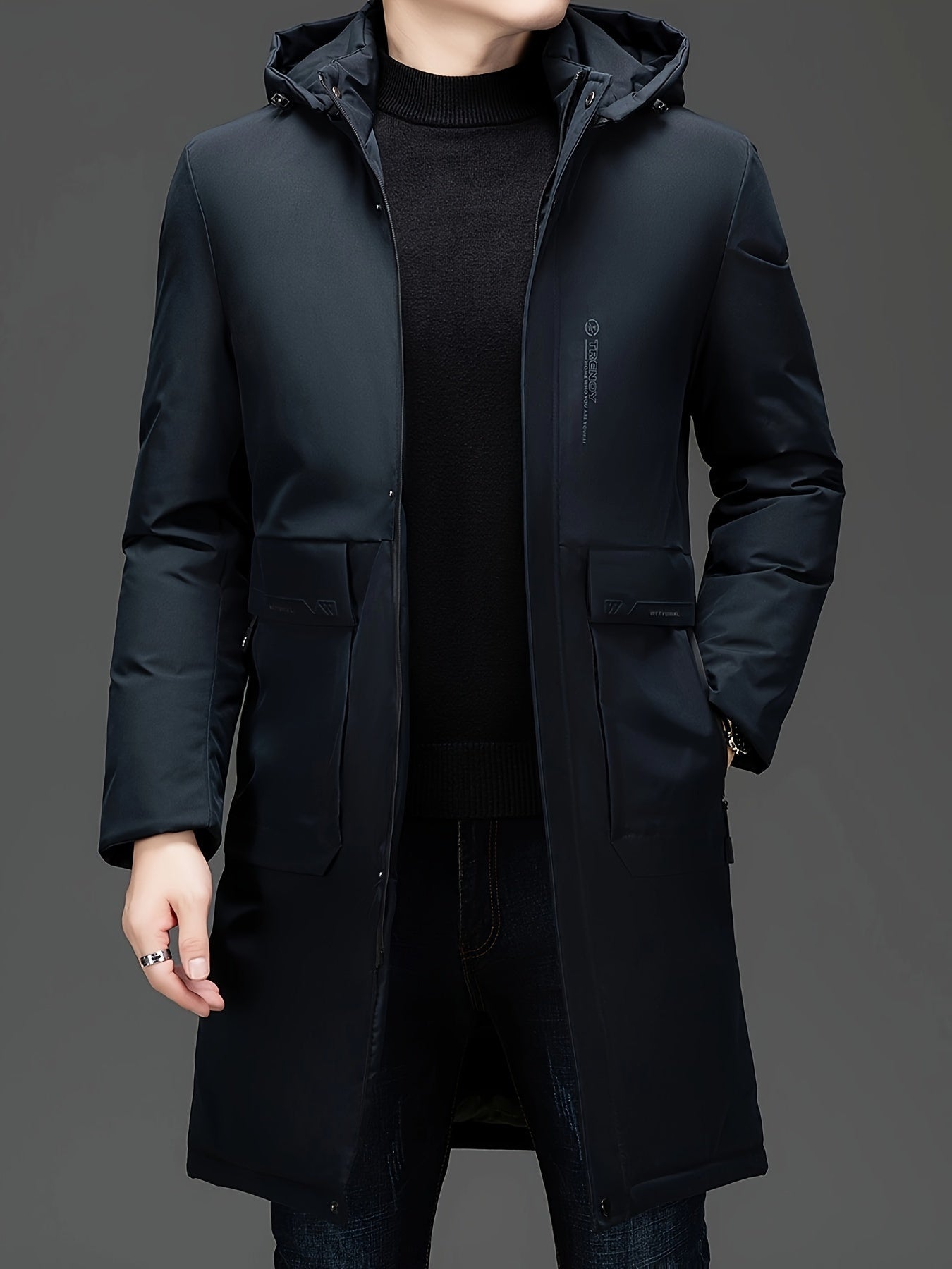 Hooded Elegant Coat Jacket