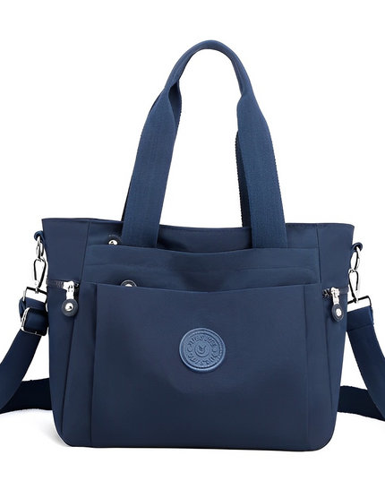 Elegant Women's Quilted Shoulder Bag Navy blue Handbags