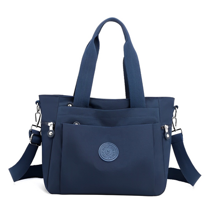 Elegant Women's Quilted Shoulder Bag Navy blue Handbags