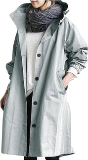Laura | Waterproof windbreaker with hood Light Blue