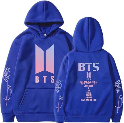 BTS Unisex Hoodie Blue Hoodie