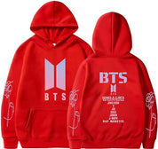 BTS Unisex Hoodie Red Hoodie
