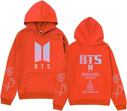 BTS Unisex Hoodie Orange Hoodie