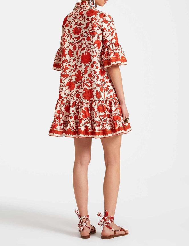 Unique Autumn Prints Mini Dress Dresses