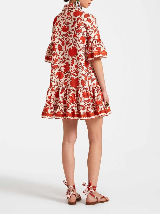 Unique Autumn Prints Mini Dress Dresses