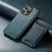 Luxury Leather Phone Case with Card Holder Blaue Phone Case